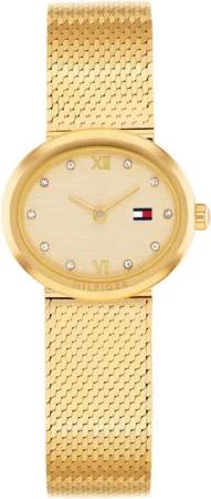 Tommy Hilfiger Quarzuhr MOIRA 1782847, Armbanduhr, Damenuhr, Edelstahlarmband, analog, Glaskristalle