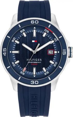 Tommy Hilfiger Quarzuhr REMY 1792225, Armbanduhr, Herrenuhr, Silikonarmband, analog, Tag