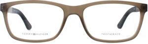 Tommy Hilfiger Rectangle Mens Matte Olive Brille