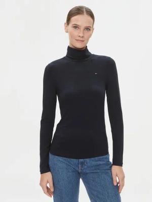 Tommy Hilfiger Rollkragenpullover 5x2 WW0WW39826 Dunkelblau Slim Fit