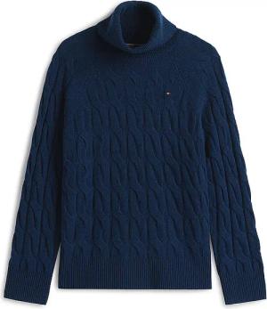 TOMMY HILFIGER Rollkragenpullover  dunkelblau | XL
