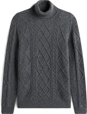 TOMMY HILFIGER Rollkragenpullover  grau | XXXL