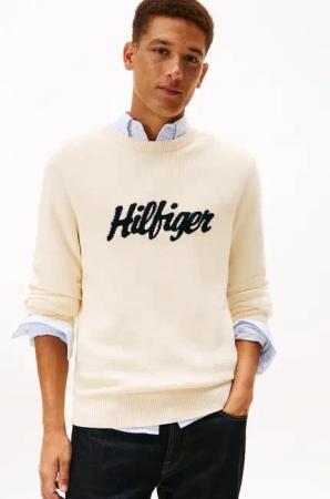 Tommy Hilfiger Rundhalspullover "SEASONAL GRAPHIC COTTON"