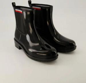 Tommy Hilfiger Schuhe - Corporate Elastic Rainboot Textil (Schwarz, Gr. 39)