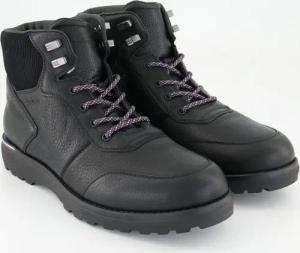 Tommy Hilfiger Schuhe - Corporate Warm Outdoor LTH Glattleder (Schwarz, Gr. 45)