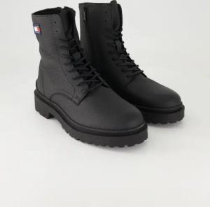 Tommy Hilfiger Schuhe - Em0Em01631Bds Glattleder (Schwarz, Gr. 42)