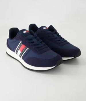 Tommy Hilfiger Schuhe - Em0Em01709C1G Leder und Textil (Blau, Gr. 41)