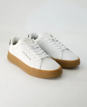 Tommy Hilfiger Schuhe - Fm0Fm0536701V Glattleder (Weiß, Gr. 41)