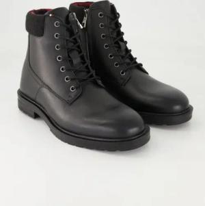 Tommy Hilfiger Schuhe - Fm0Fm05562Bds Glattleder (Schwarz, Gr. 44)