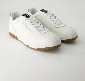Tommy Hilfiger Schuhe - Fm0Fm057130Gy Leder und Synthetik (Weiß, Gr. 44)