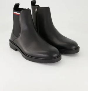 Tommy Hilfiger Schuhe - Fm0Fm05728Bds Glattleder (Schwarz, Gr. 40)
