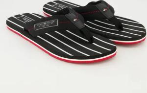 Tommy Hilfiger Schuhe - Patch Hilfiger Beach Sandal Textil (Schwarz, Gr. 42)