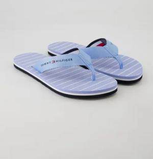 Tommy Hilfiger Schuhe - Rope Sandal Textil (Blau, Gr. 40)