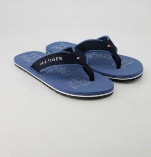 Tommy Hilfiger Schuhe - Sporty Beach Sandal Textil (Blau, Gr. 41)