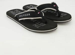 Tommy Hilfiger Schuhe - Sporty Beach Sandal Textil (Schwarz, Gr. 41)