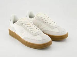 Tommy Hilfiger Schuhe - TH Heritage Sneaker Veloursleder und Textil (Weiß, Gr. 40)