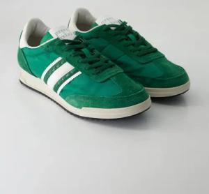 Tommy Hilfiger Schuhe - TJM Retro Runner Cleated Veloursleder und Textil (Grün, Gr. 41)