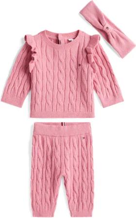 Tommy Hilfiger Shirt, Leggings & Haarband "CABLE HEADBAND GIFTBOX" für Babys