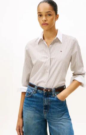 Tommy Hilfiger Shirtbluse "ESS POPLIN REGULAR SHIRT"