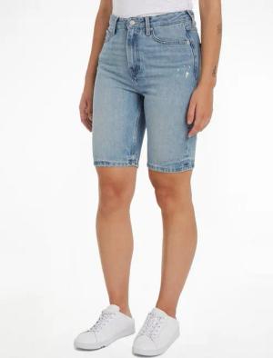 Tommy Hilfiger Shorts DNM SLIM SHORT HW ASH WRN in heller Waschung