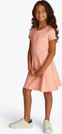 Tommy Hilfiger Skaterkleid ESSENTIAL SKATER DRESS SS mit schwingendem Rock, mit Logostickerei