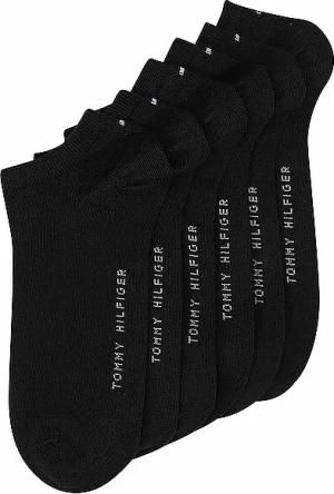 TOMMY HILFIGER Sneaker Socken 6er Pkg. Black  schwarz | 39-42