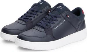 Tommy Hilfiger Sneaker "TH BASKET CORE LITE LTH MIX", Freizeitschuh, Halbschuh, Schnürschuh mit Logoschriftzug