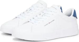 Tommy Hilfiger Sneaker "TH COURT LTH DETAIL ESS", Freizeitschuh, Halbschuh, Schnürschuh mit seitlichem Logoschriftzug