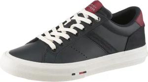 Tommy Hilfiger Sneaker "TH HI VULC LTH STREET", Freizeitschuh, Halbschuh, Schnürer mit weich gepolstertem Schaftrand