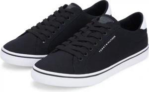 Tommy Hilfiger Sneaker "VULC CORE LONG LACE" Freizeitschuh, Halbschuh, Schnürschuh mit Kontrastbesatz an der Ferse