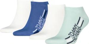 Tommy Hilfiger Sneakersocken "TH MEN SNEAKER 4P LOGO STRIPE ECOM" 4 Paar