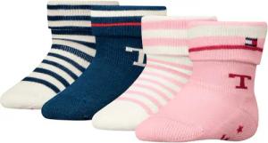 Tommy Hilfiger Socken TH BABY SOCK 4P FOLD OVER STRIPE ECOM (4er Pack)