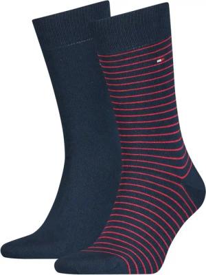 Tommy Hilfiger Socken TH MEN SMALL STRIPE SOCK 2P (2-Paar, 2 Paar) Tommy Hilfiger-Branding