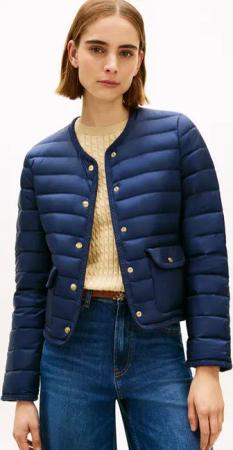 Tommy Hilfiger Steppjacke FEMININE LW DOWN JACKET mit aufgesetzten Taschen