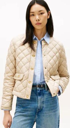 Tommy Hilfiger Steppjacke "G/BUTTON QUILTED REG LADY JACKET"