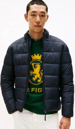 Tommy Hilfiger Steppjacke MID WEIGHT STAND COLLAR Winterjacke, Übergangsjacke