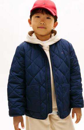 Tommy Hilfiger Steppjacke "QUILTED LIGHT WEIGHT JACKET" ohne Kapuze Kinder bis 16 Jahre, regular fit