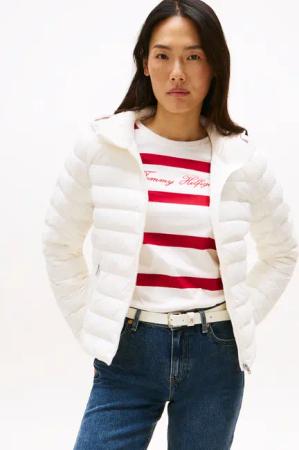 Tommy Hilfiger Steppjacke "UL DOWN REG HOODED JACKET" mit Kapuze