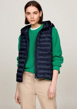 Tommy Hilfiger Steppweste "LW PADDED GLOBAL STRIPE VEST" Global Serie TH WOMEN, Reißverschlusstaschen