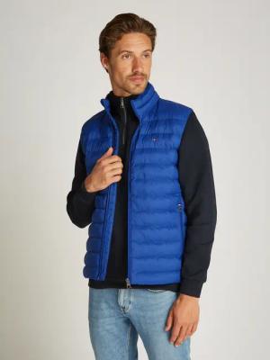 Tommy Hilfiger Steppweste "PACKABLE RECYCLED VEST" mit Logostickerei