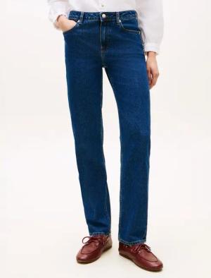 Tommy Hilfiger Straight-Jeans mit dezenter Logostickerei