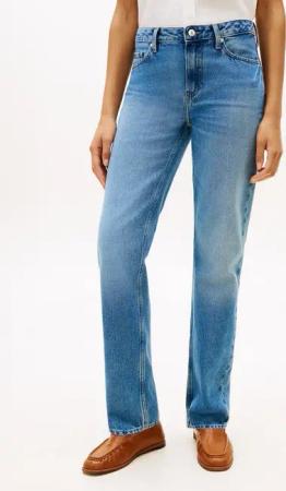 Tommy Hilfiger Straight-Jeans mit dezenter Logostickerei