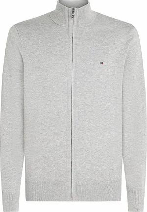 TOMMY HILFIGER Strickjacke  hellgrau | XXXL