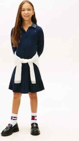 Tommy Hilfiger Strickkleid MINI CABLE SWEATER DRESS Regular fit, für Kinder bis 16 Jahre