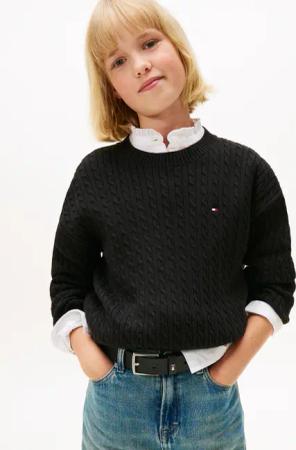 Tommy Hilfiger Strickpullover "CABLE SWEATER" Kinder bis 16 Jahre