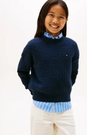Tommy Hilfiger Strickpullover CABLE SWEATER Kinder bis 16 Jahre
