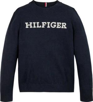 Tommy Hilfiger Strickpullover MONOTYPE REGULAR SWEATER Baby bis 2 Jahre, mit aufgesticktem Logo