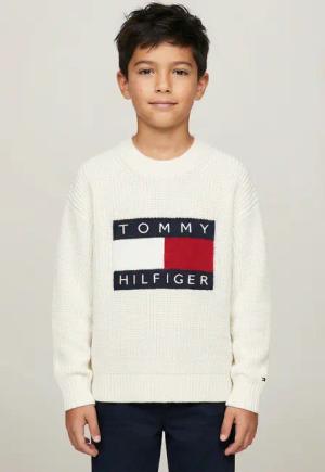 Tommy Hilfiger Strickpullover Regular fit, für Kinder bis 16 Jahre