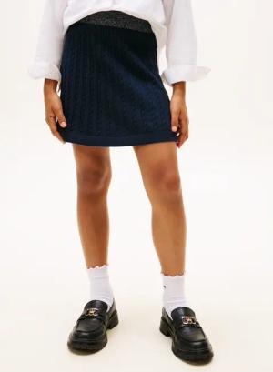 Tommy Hilfiger Strickrock "MINI CABLE SKIRT" Regular fit, für Kinder bis 16 Jahre