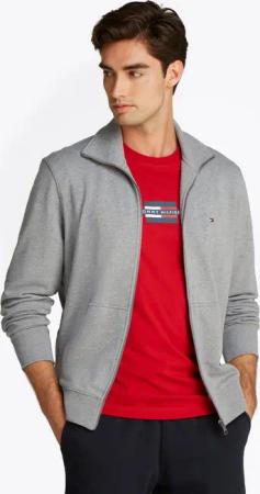 Tommy Hilfiger Sweatjacke ESSENTIAL TERRY ZT STAND COLLAR